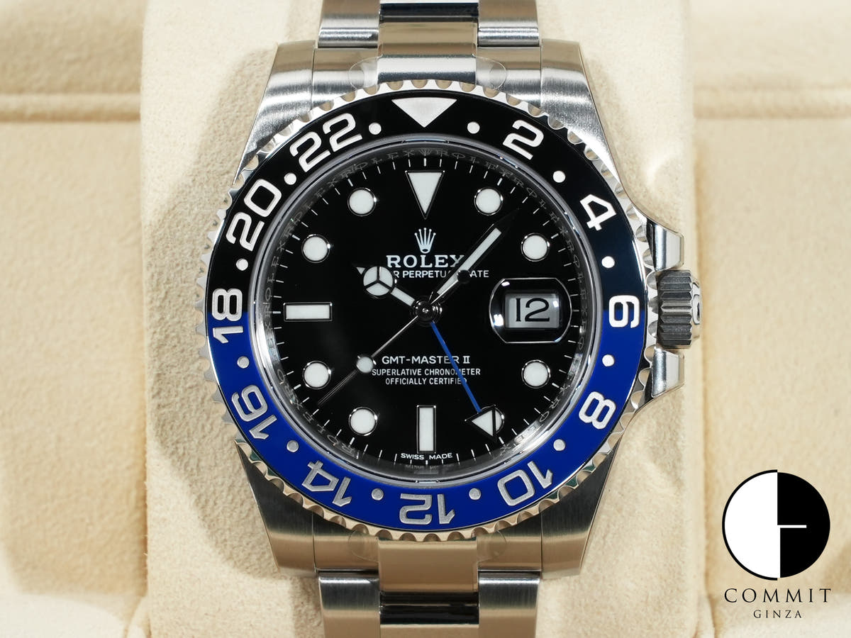 ロレックス GMTマスターII Ref.116710BLNR ステンレススチール ブラック文字盤 オイスターブレスレット
