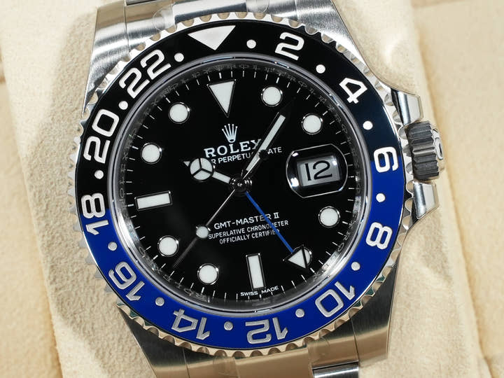 ロレックス GMTマスターII Ref.116710BLNR ステンレススチール ブラック文字盤 オイスターブレスレット