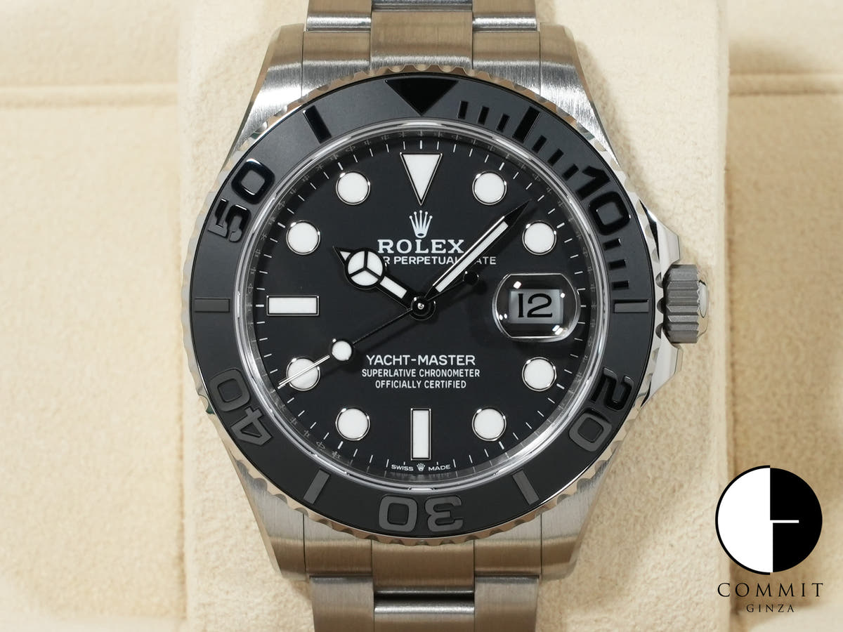 ロレックス ヨットマスター42 Ref.226627 ブラック文字盤 未使用 9wdhgapq