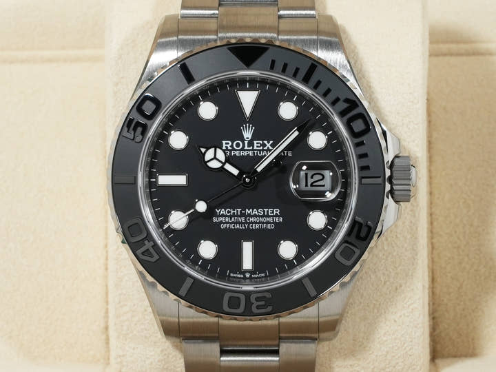 ロレックス ヨットマスター42 Ref.226627 ブラック文字盤 未使用 9wdhgapq