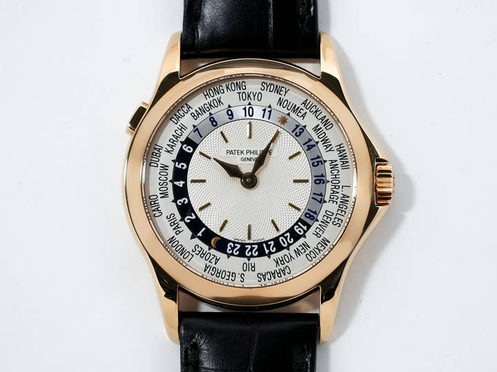 パテックフィリップ コンプリケーション ワールドタイム Ref.5110J-001 イエローゴールド シルバー文字盤