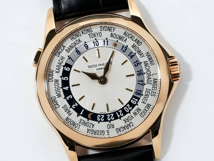 パテックフィリップ コンプリケーション ワールドタイム Ref.5110J-001 イエローゴールド シルバー文字盤