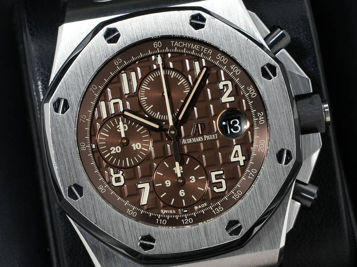 Audemars Piguet Royal Oak Offshore Chronograph Ref. 26470ST.OO.A820CR.01 Stainless Steel Brown Dial