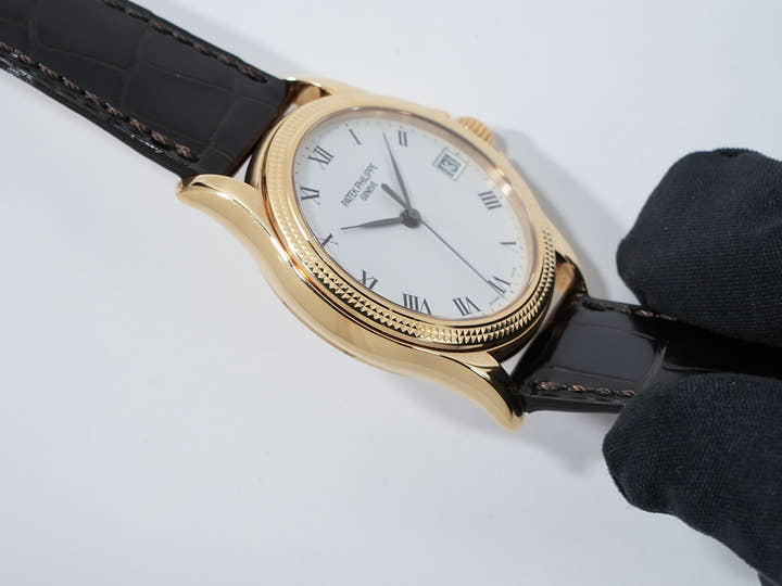 パテックフィリップ カラトラバ Ref.5117J-001 イエローゴールド ホワイト文字盤