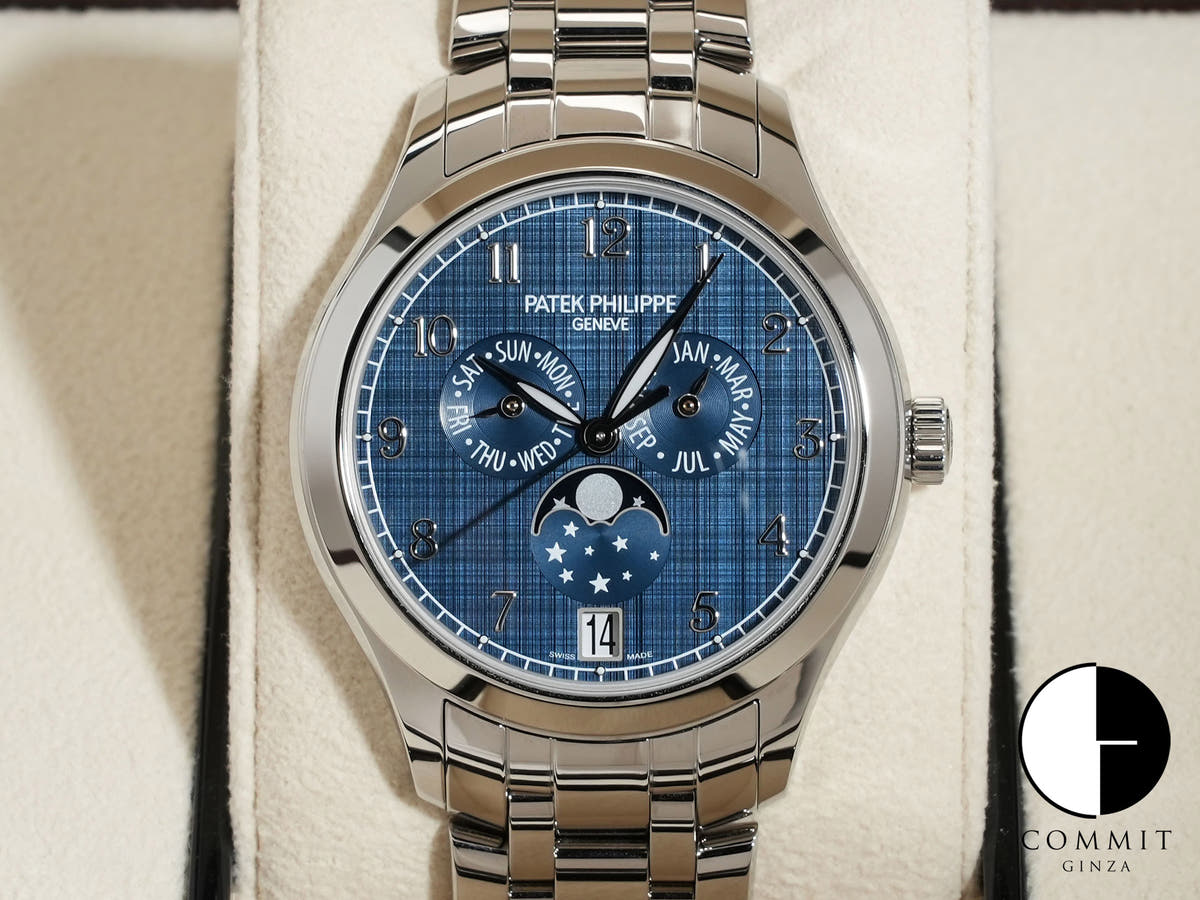 パテックフィリップ アニュアルカレンダー ムーンフェイズ Ref.4947/1A-001 ステンレススチール ブルー文字盤