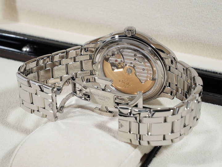 パテックフィリップ アニュアルカレンダー ムーンフェイズ Ref.4947/1A-001 ステンレススチール ブルー文字盤