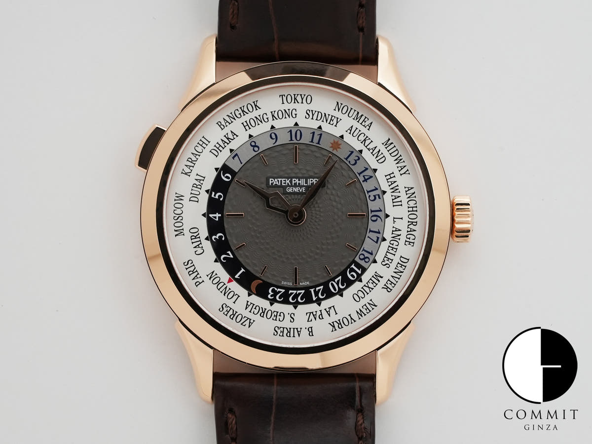 パテックフィリップ コンプリケーション ワールドタイム Ref.5230R-001 ローズゴールド シルバー文字盤