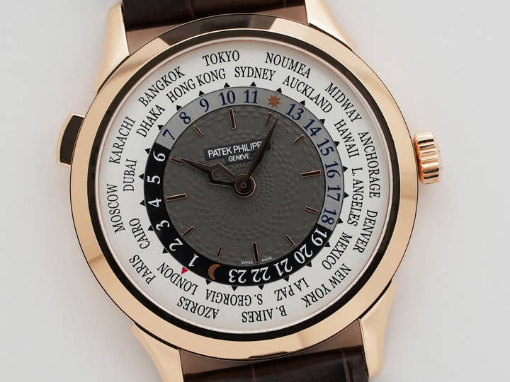 パテックフィリップ コンプリケーション ワールドタイム Ref.5230R-001 ローズゴールド シルバー文字盤
