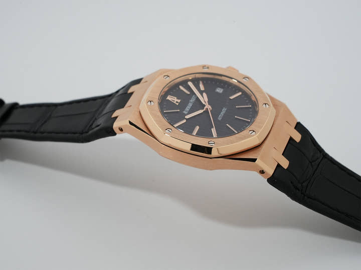 オーデマピゲ ロイヤルオーク Ref.15300OR.OO.D002CR.01 ピンクゴールド ブラック文字盤