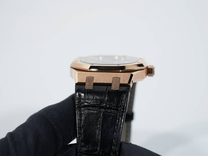 オーデマピゲ ロイヤルオーク Ref.15300OR.OO.D002CR.01 ピンクゴールド ブラック文字盤