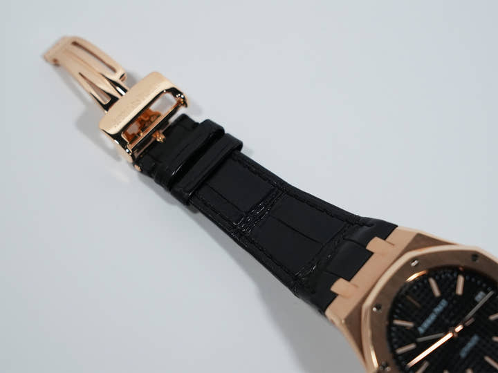 オーデマピゲ ロイヤルオーク Ref.15300OR.OO.D002CR.01 ピンクゴールド ブラック文字盤