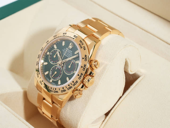 ロレックス デイトナ Ref.116508 イエローゴールド グリーン文字盤 中古 c4orc2yb