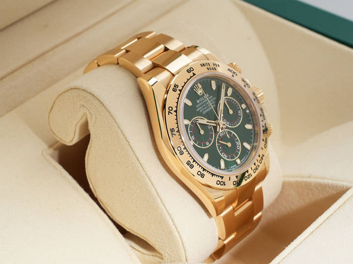 ロレックス デイトナ Ref.116508 イエローゴールド グリーン文字盤 中古 c4orc2yb
