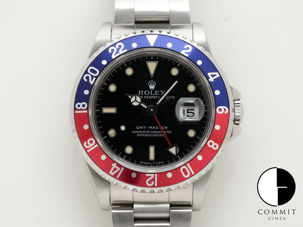 ロレックス GMTマスター Ref.16700 ステンレススチール ブラック文字盤 オイスターブレスレット 中古 t7ojasqf