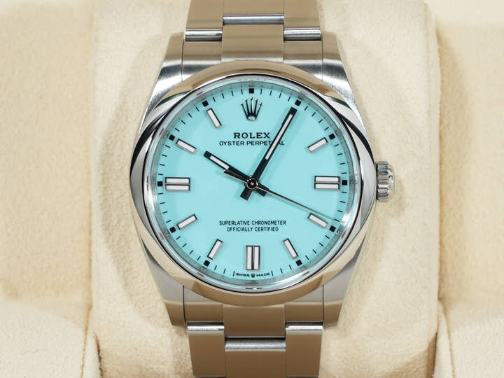 ロレックス オイスターパーペチュアル36 Ref.126000 ステンレススチール ターコイズ文字盤