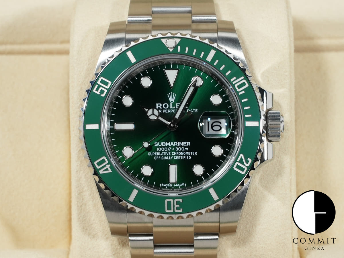 ロレックス サブマリーナー デイト Ref.116610LV ステンレススチール グリーン文字盤