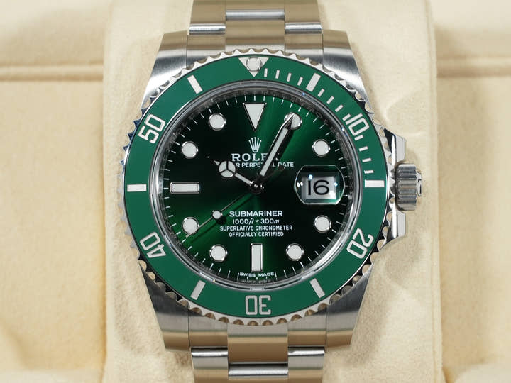 ロレックス サブマリーナー デイト Ref.116610LV ステンレススチール グリーン文字盤