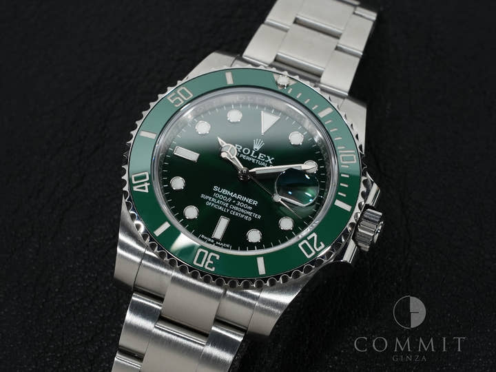 ロレックス サブマリーナー デイト Ref.116610LV ステンレススチール グリーン文字盤