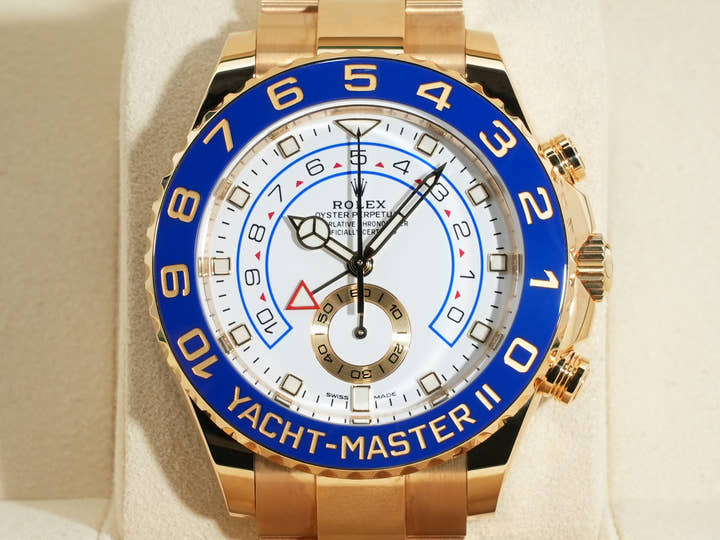 ロレックス ヨットマスターII Ref.116688 イエローゴールド ホワイト文字盤