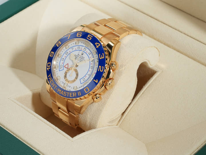 ロレックス ヨットマスターII Ref.116688 イエローゴールド ホワイト文字盤