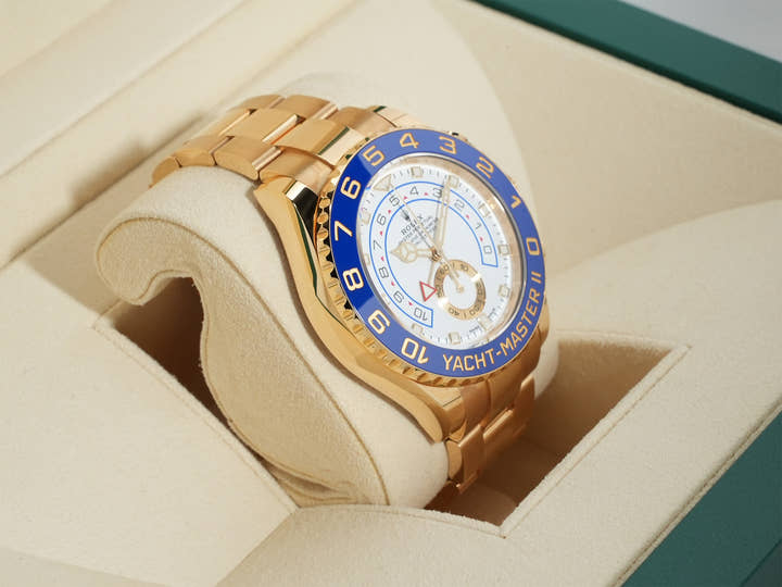 ロレックス ヨットマスターII Ref.116688 イエローゴールド ホワイト文字盤