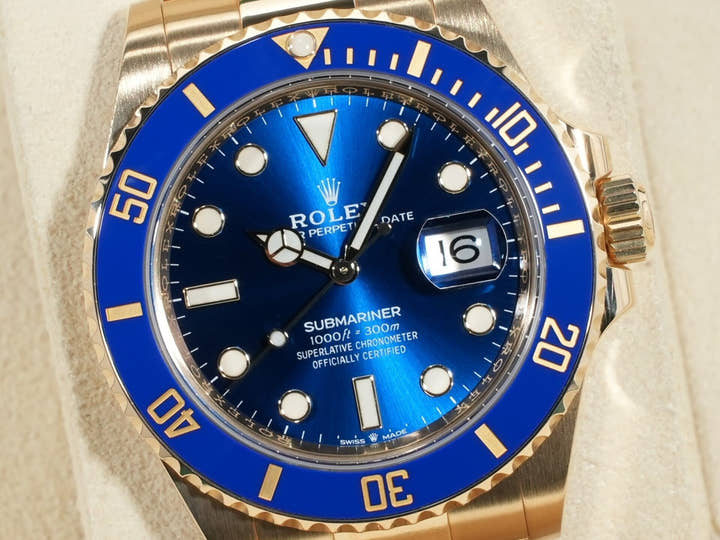 Rolex Submariner Date Ref. 126618LB Yellow Gold Blue Dial