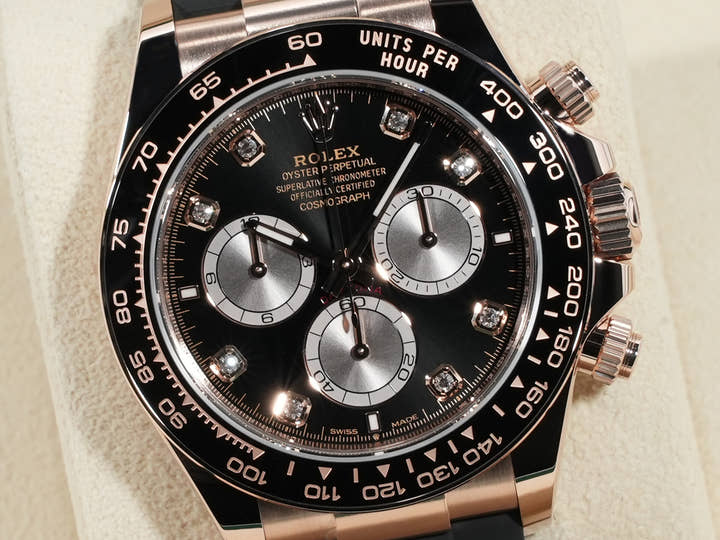 ロレックス デイトナ Ref.126515LN エバーローズゴールド ブライトブラックxサンダストx8Pダイヤ文字盤