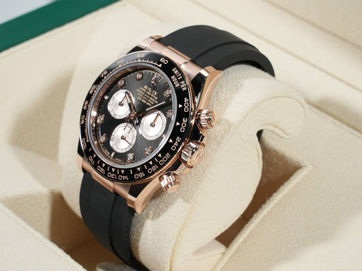 ロレックス デイトナ Ref.126515LN エバーローズゴールド ブライトブラックxサンダストx8Pダイヤ文字盤