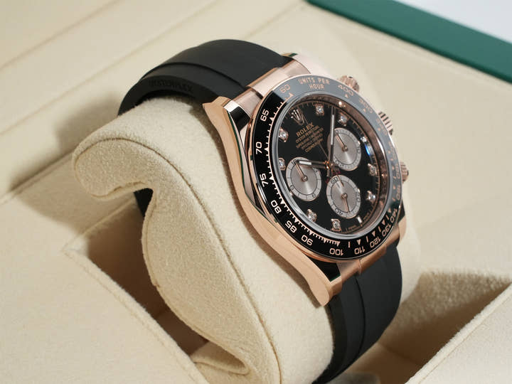 ロレックス デイトナ Ref.126515LN エバーローズゴールド ブライトブラックxサンダストx8Pダイヤ文字盤