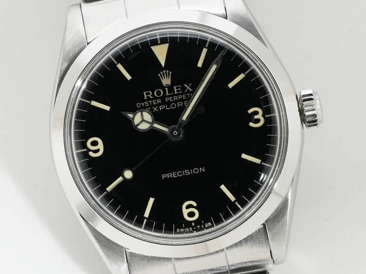 Rolex Explorer Ref. 5500 Stainless Steel Black Dial