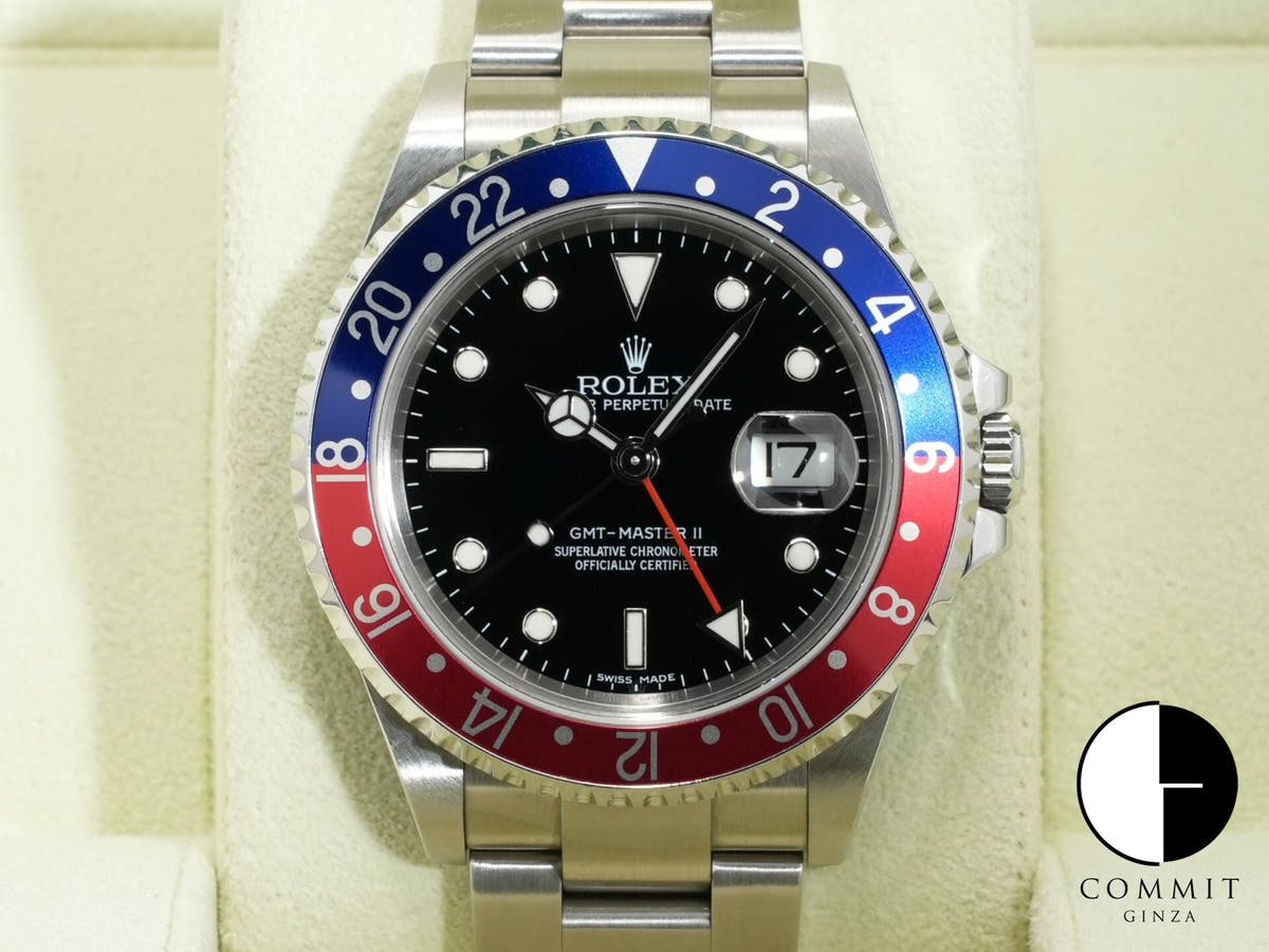 Rolex GMT-Master II Ref. 16710 Stainless Steel Black Dial Oyster Bracelet