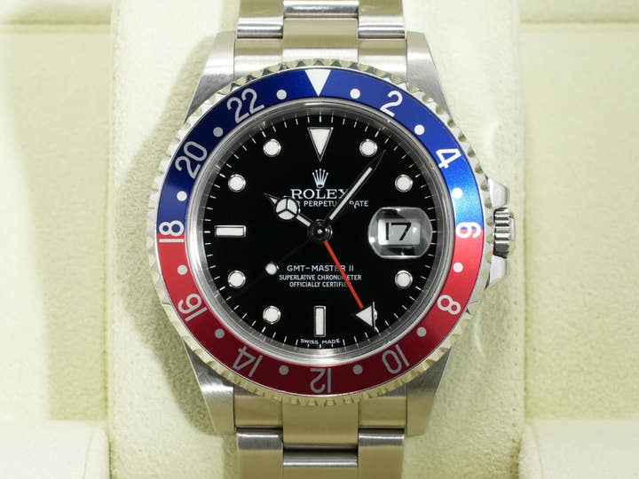 Rolex GMT-Master II Ref. 16710 Stainless Steel Black Dial Oyster Bracelet