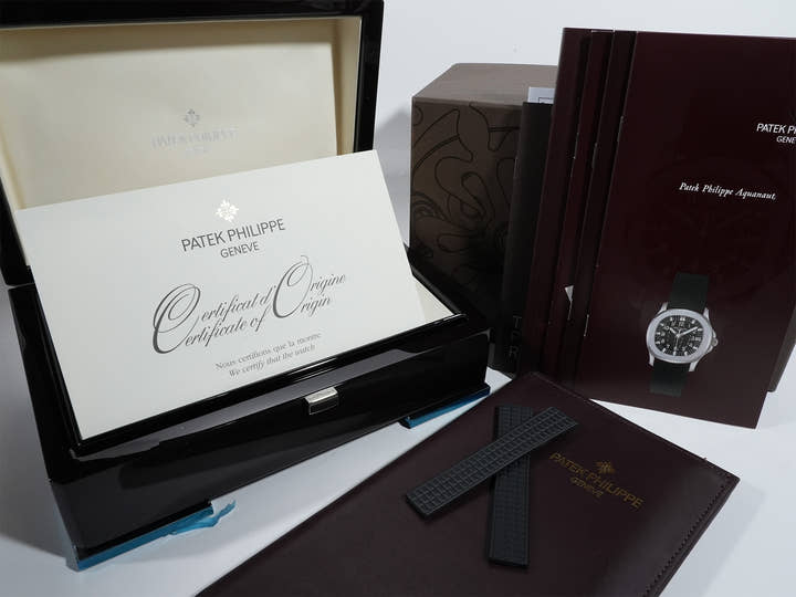パテックフィリップ アクアノート ラージ Ref.5065A-001 ステンレススチール ブラック文字盤