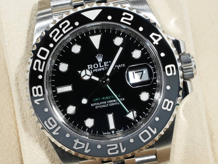 ロレックス GMTマスターII Ref.126710GRNR ステンレススチール ブラック文字盤 ジュビリーブレスレット