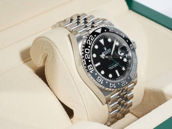 ロレックス GMTマスターII Ref.126710GRNR ステンレススチール ブラック文字盤 ジュビリーブレスレット