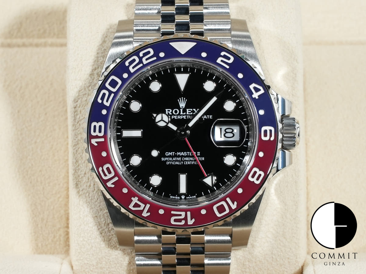 Rolex GMT-Master II Ref. 126710BLRO Stainless Steel Black Dial Jubilee Bracelet