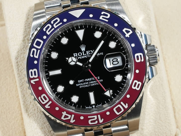 Rolex GMT-Master II Ref. 126710BLRO Stainless Steel Black Dial Jubilee Bracelet