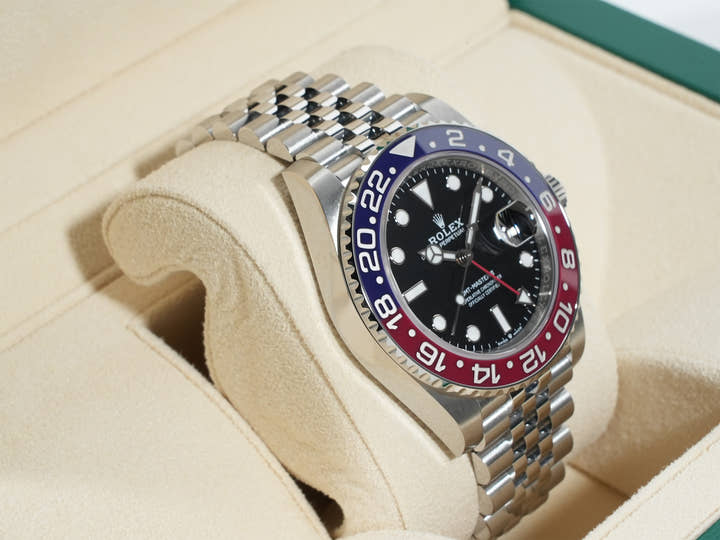 Rolex GMT-Master II Ref. 126710BLRO Stainless Steel Black Dial Jubilee Bracelet