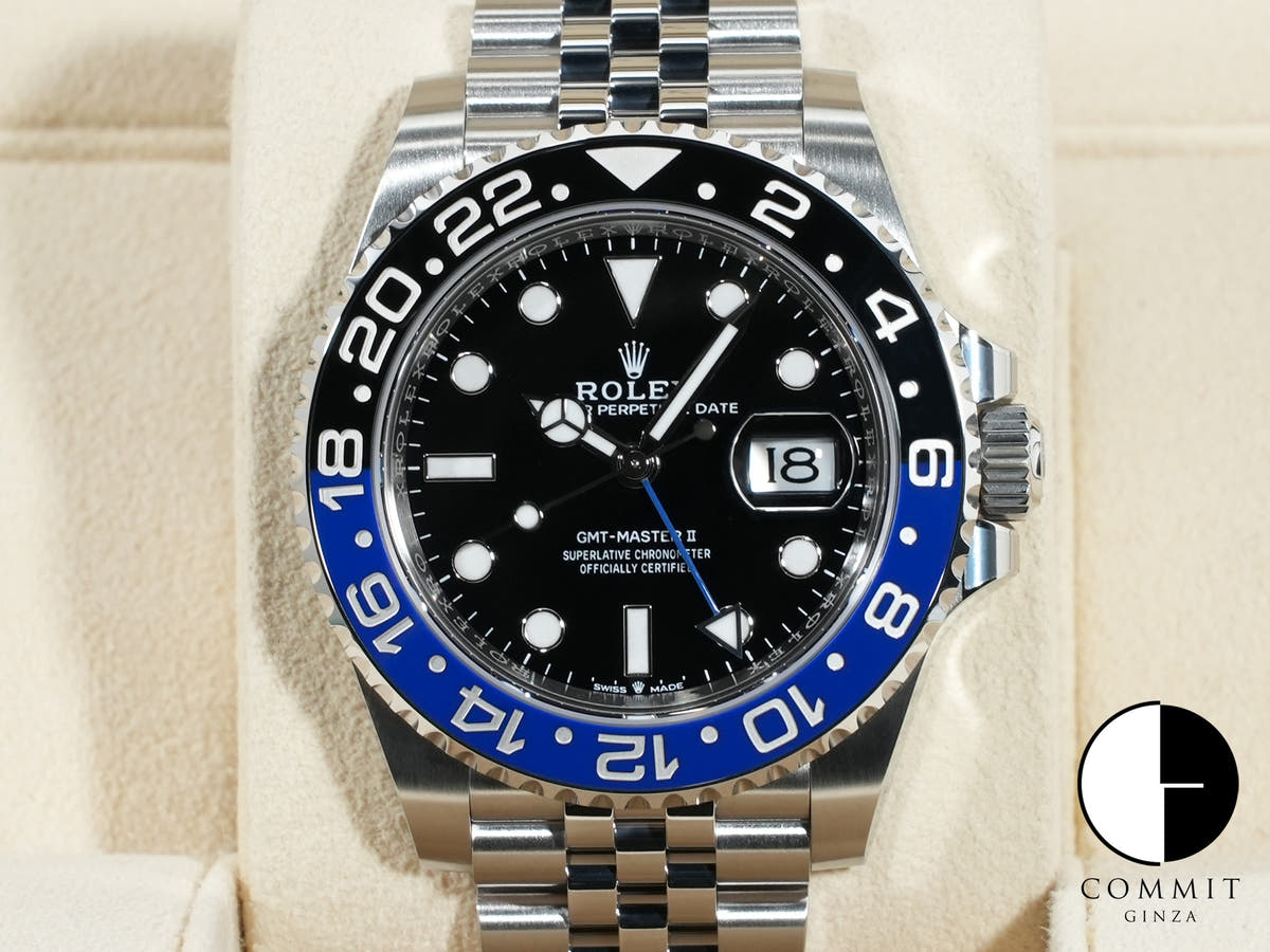 Rolex GMT-Master II Ref. 126710BLNR Stainless Steel Black Dial Jubilee Bracelet