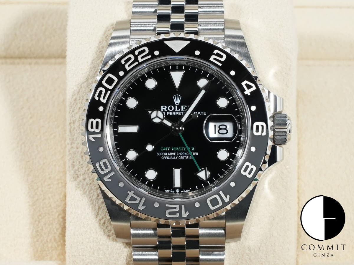 ロレックス GMTマスターII Ref.126710GRNR ステンレススチール ブラック文字盤 ジュビリーブレスレット