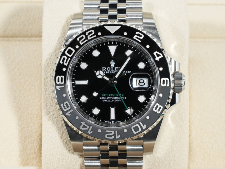 ロレックス GMTマスターII Ref.126710GRNR ステンレススチール ブラック文字盤 ジュビリーブレスレット