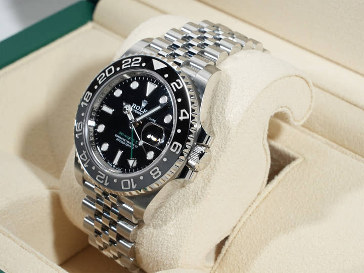 ロレックス GMTマスターII Ref.126710GRNR ステンレススチール ブラック文字盤 ジュビリーブレスレット