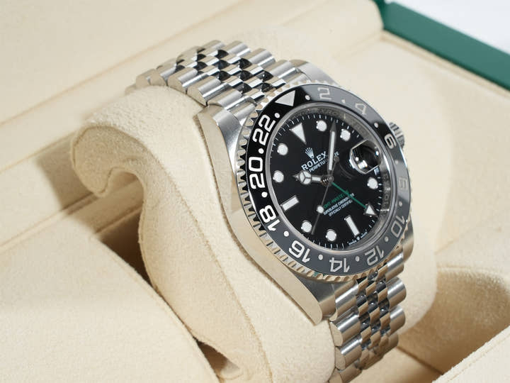 ロレックス GMTマスターII Ref.126710GRNR ステンレススチール ブラック文字盤 ジュビリーブレスレット