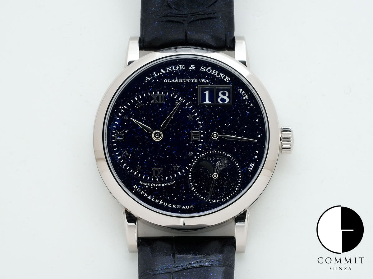 A.ランゲ&ゾーネ リトル ランゲ1 ムーンフェイズ Ref.182.086 ブルー文字盤 中古 oknvs7qv