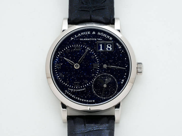 A.ランゲ&ゾーネ リトル ランゲ1 ムーンフェイズ Ref.182.086 ブルー文字盤 中古 oknvs7qv