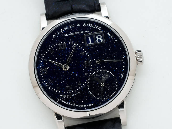 A.ランゲ&ゾーネ リトル ランゲ1 ムーンフェイズ Ref.182.086 ブルー文字盤 中古 oknvs7qv