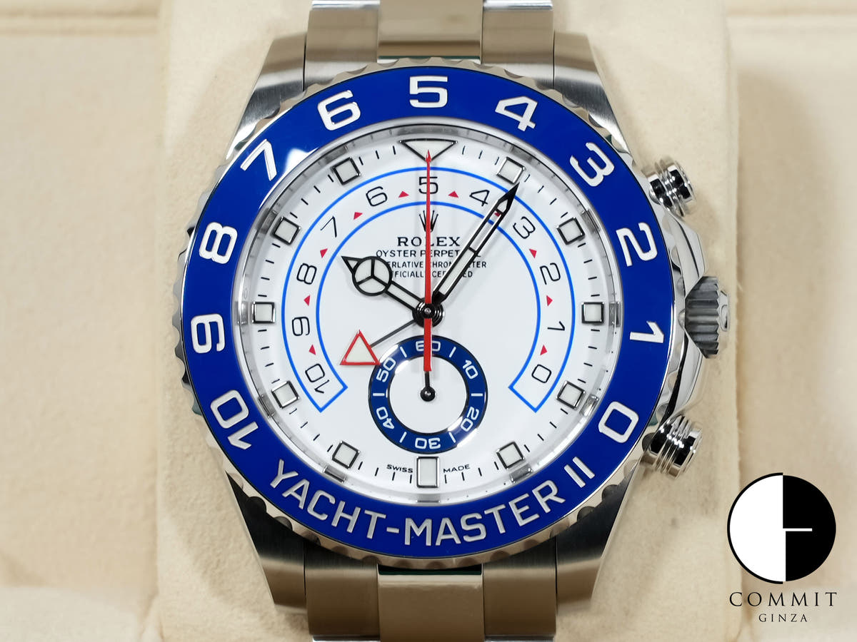 ロレックス ヨットマスターII Ref.116680 ステンレススチール ホワイト文字盤