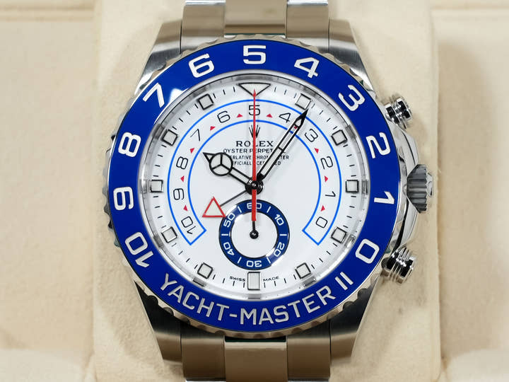 ロレックス ヨットマスターII Ref.116680 ステンレススチール ホワイト文字盤