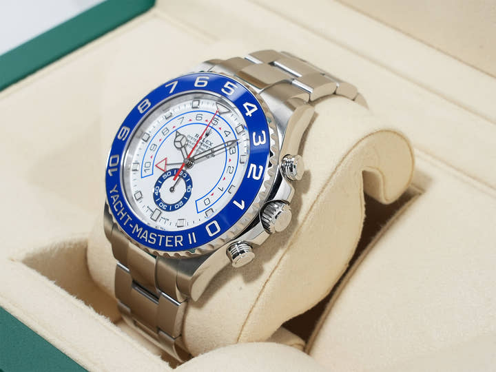 ロレックス ヨットマスターII Ref.116680 ステンレススチール ホワイト文字盤