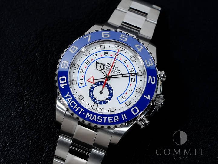 ロレックス ヨットマスターII Ref.116680 ステンレススチール ホワイト文字盤